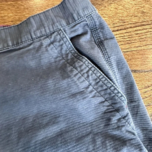 Weatherproof Shorts 42 Blue Elastic Waist Flat Front High Rise Chino L0376 - Picture 4 of 7